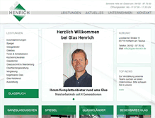 Tablet Screenshot of glas-henrich.de
